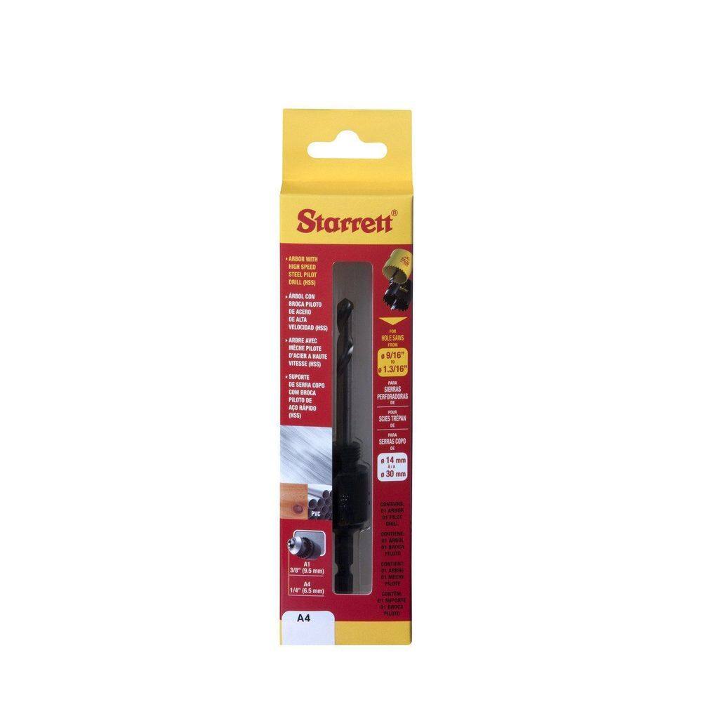 Suporte de Fixação para Serra Copo 14-30mm Encaixe 6,5mm A4 Starrett