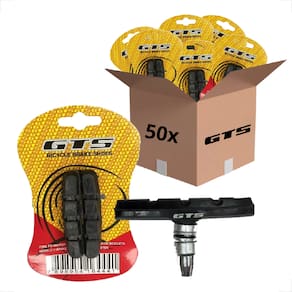 Kit 50 Par Pares Pastilhas Sapata De Freio Gts V-Brake 70Mm Bike Bicicleta Aro 26 29