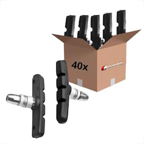 Kit 40 Par Pares Sapata Pastilhas De Freio Shiver V-Brake 70Mm Bicicleta Aro 26 29