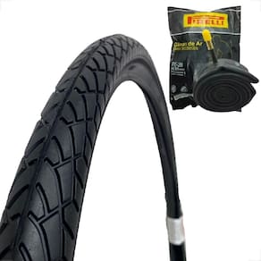 Pneu Bicicleta Shiver Tipo Praieiro Rider Aro 26 X 1.95 Balão + Camara de ar aro 26 Pirelli