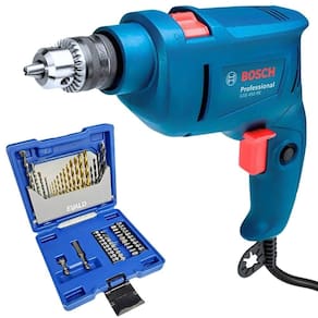 Furadeira de Impacto 3/8 POL 450W com Estojo 41 Peças Brocas e Pontas EVALD