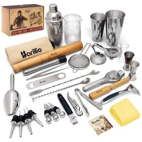 Kit Bn Profissional 32 Peças em Aço Inoxidável e Livro de Receitas, BARILLIO, Prateado