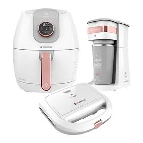 Kit Cadence Dream Rosé Gold Fritadeira Cafeteira Sanduicheira 127V
