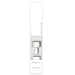Modulo Ja Mesa De Cabeceira Alto Georgia Branco Fosco Branco