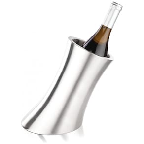 Porta Garrafa Térmico para Vinho em Aço Inoxidável, VISKI 0668, Prateado