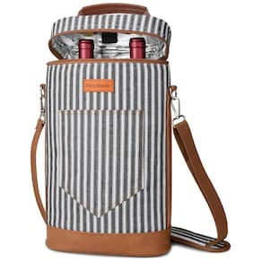 Bolsa Térmica para 2 Garrafas de Vinho Tirrinia - Ideal para Amantes de Vinho - Design Elegante - Mantém o Vinho Gelado por Horas -