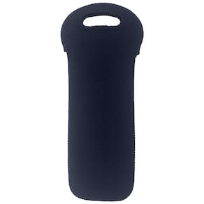 Bolsa Térmica para Garrafa de Vinho em Neoprene, Transporte Seguro e Estiloso para Vinhos, Cervejas e Água, Preta,Bituinra