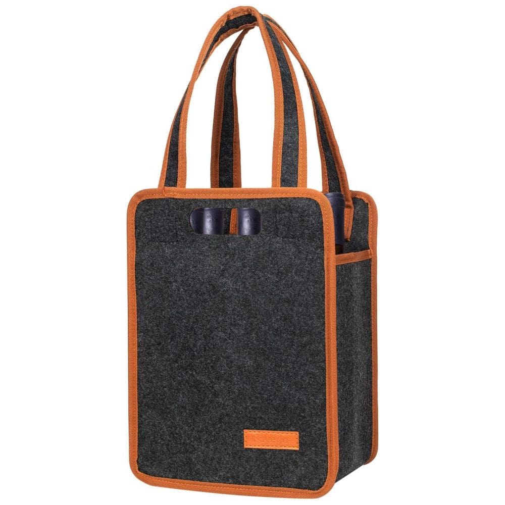 Bolsa Térmica para 6 Garrafas de Vinho: Ideal para Viagens, Camping e Piqueniques - Elegante, Durável e Isolada - Presente Exclusivo,Foyego