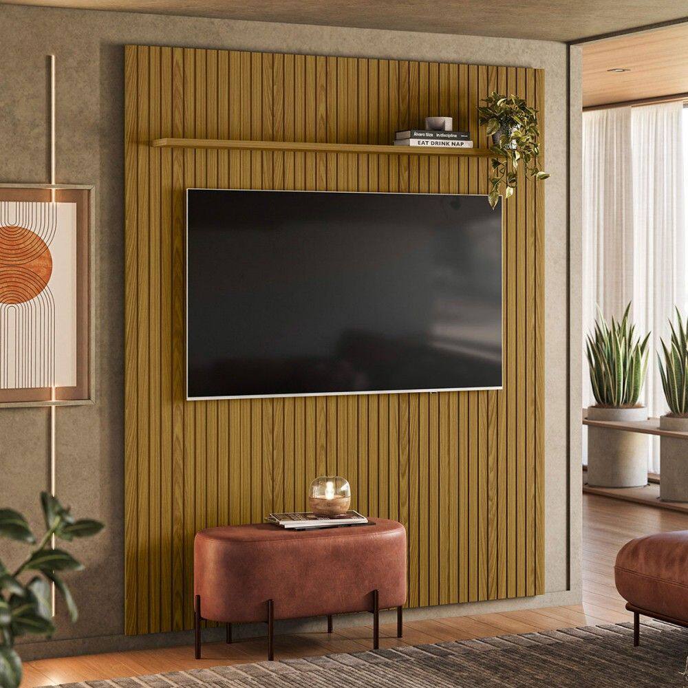 Painel para TV Até 65 Polegadas Nuke Cedro - Pnr Móveis