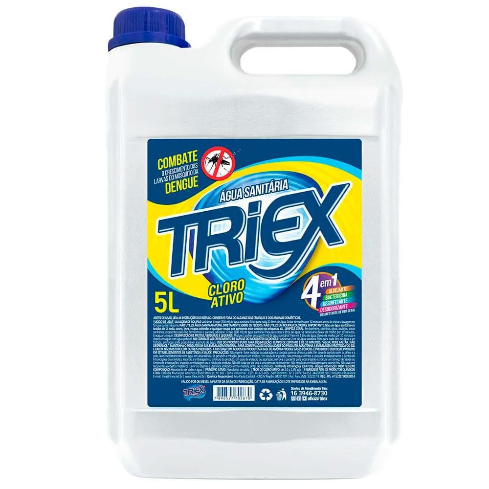 Água Sanitária Branca Galão 5L Triex
