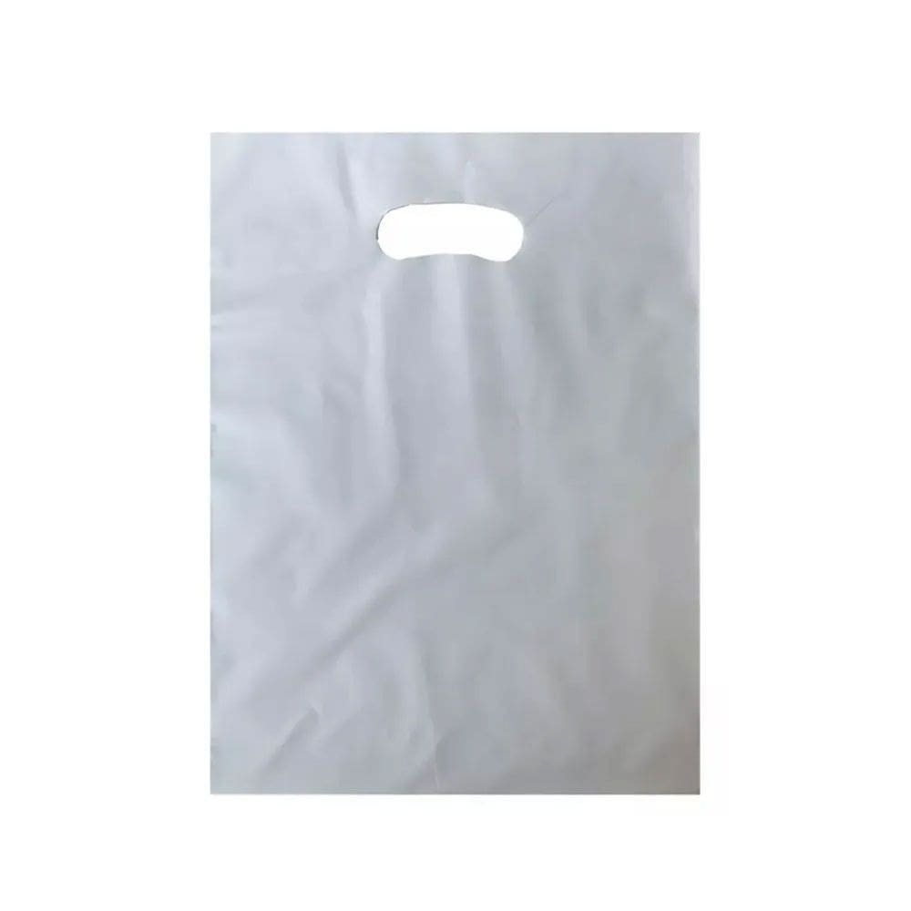 Sacola Boca Vazada PEBD Prata 35x45x0,12 c/50 - Marqplas