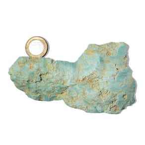 Turquesa Bruta Pedra Natural Para Coleção 306g 14cm Tipo B