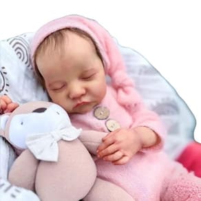 Bebê Reborn Silicone Sólido Levi Menina Dormindo