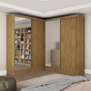 Closet Casal Duplo Belém 4 Portas 4Gavetas Carioca Móveis