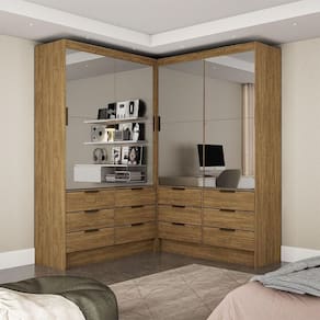 Closet Casal Sevilha 4 Portas Premium 12 Gvts Carioca Móveis
