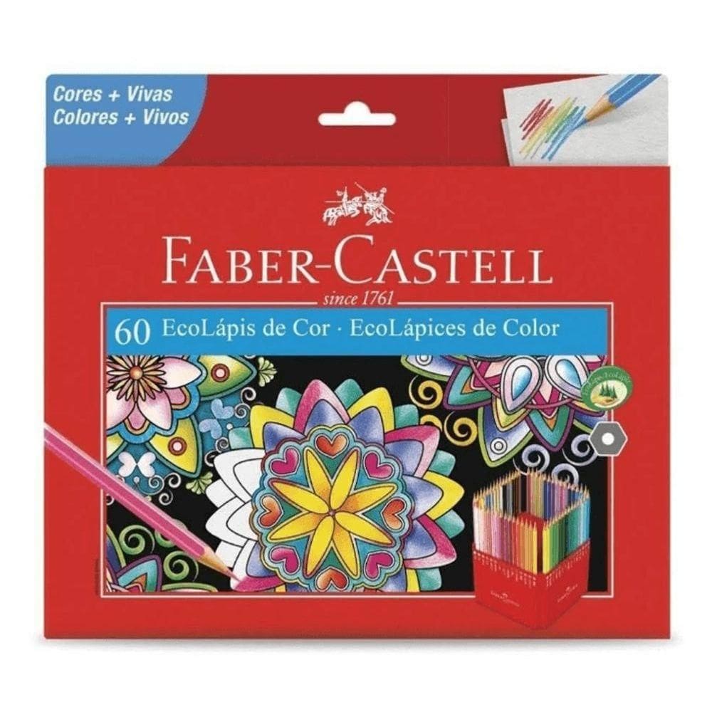 Lápis De Cor 60 Cores - Faber Castell -