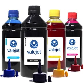 Kit 4 Tintas Para Epson Bulk Ink T664 Cmyk 500ml Valejet