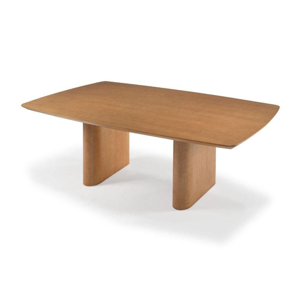 Mesa De Jantar Havona Tampo Barril Madeira Tauari 2,20x1,10 2,20x1,10