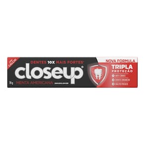 Creme Dental Close Up Tripla Proteção Menta Americana 70g