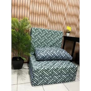 Puff/Colchao/Poltrona 3 em 1 Com Travesseiro Solteiro 78x190x13 Ortobom