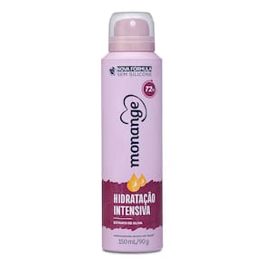 Desodorante Aerossol Antitranspirante Monange Feminino Hidratação Intensiva 150ml