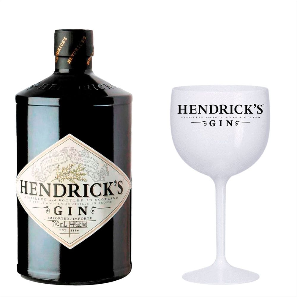 Gin Escocês Hendrick`s Dry 750ml + Taça Hendrick`s Acrílico