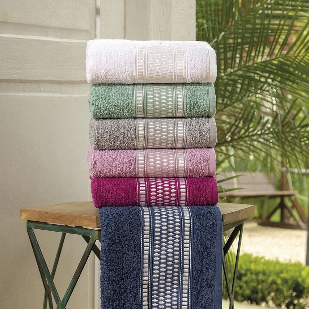 Toalha de Banho Atlântica Florença Mar Mediterrâneo 100% Algodão Verde