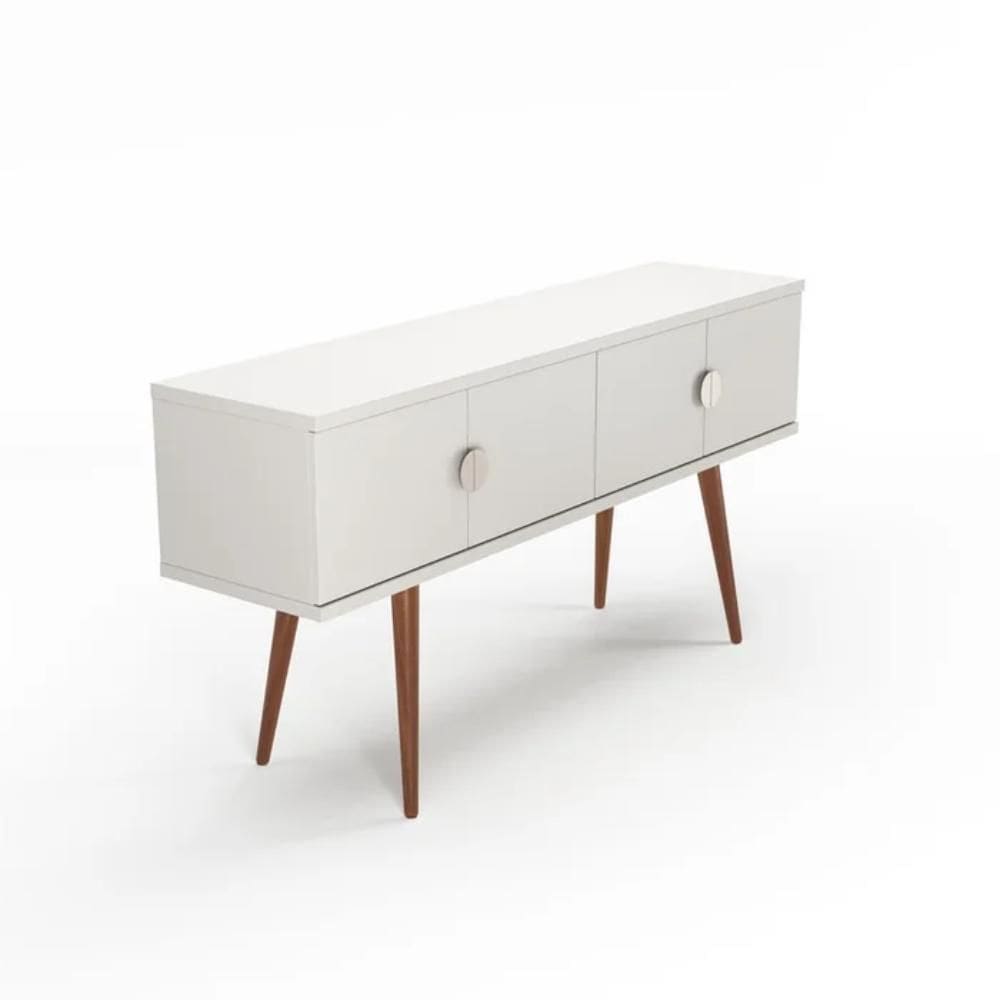Buffet 4 Portas Abbey MDF Off White 152cm