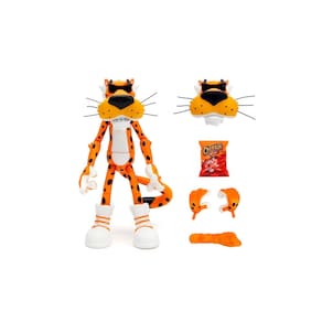 Boneco de ação Jada Toys Cheetos Chester Cheetah de 6 polegadas