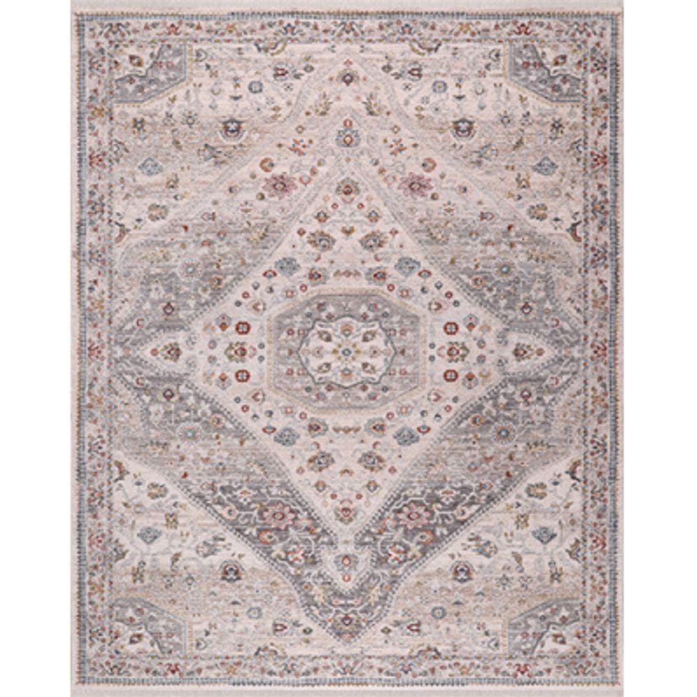 Tapete Coliseo Desenho 03 Bege E Cinza 250X310