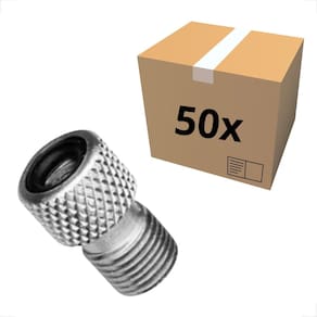 kit 50 Adaptador conversor bico fino para grosso valvula presta para schrader bicicleta mtb speed