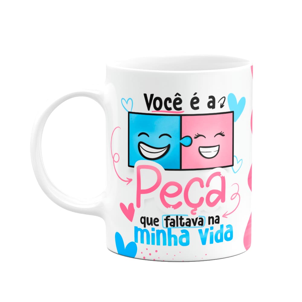 Caneca Namorados - Você é a peça que faltava - M2
