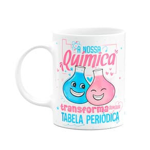 Caneca Namorados - Nossa química e a tabela periódica - M2