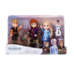 Conjunto de presentes para bonecas Frozen Disney 2 Petite com Elsa, Anna e Kristoff