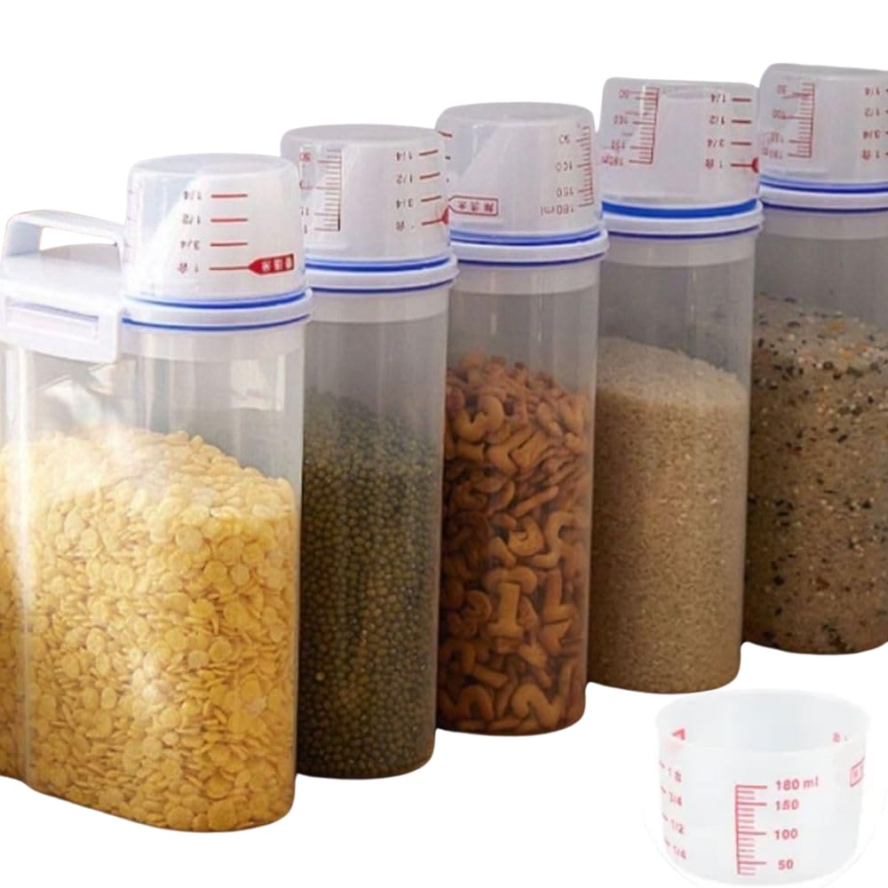 Pote Hermético Multiuso Armazenamento Copo Dosador Medidor Com Bico 1,5kg