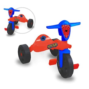 Triciclo Spider Vermelho Aranha com pedal até 25Kg a partir de 2 anos