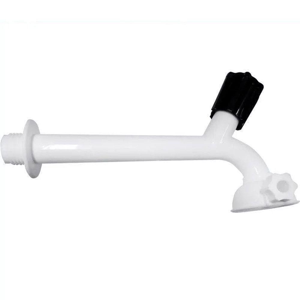Torneira Plástica Pia 3/4 17Cm Com Chuveirinho