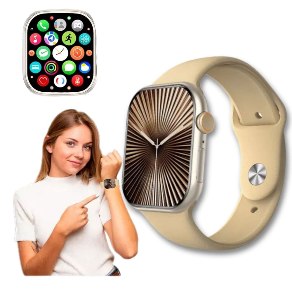 Smartwatch Digital Premium Minimalista Bluetooth Android e IOS Howear HWXPRO Monitoramento Cardíaco Resistente á àgua