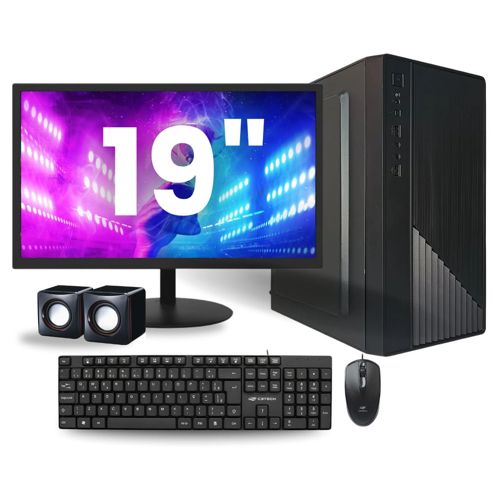 Computador Completo Intel Core I3 8gb M.2 256gb Monitor 19 W10