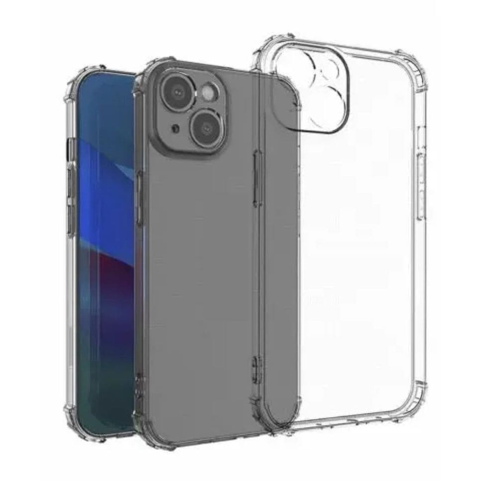 Capinha Antichoque Silicone Transparente Compatível com IP. 15 Plus