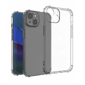 Capinha Antichoque Silicone Transparente Compatível com IP. 15 Plus