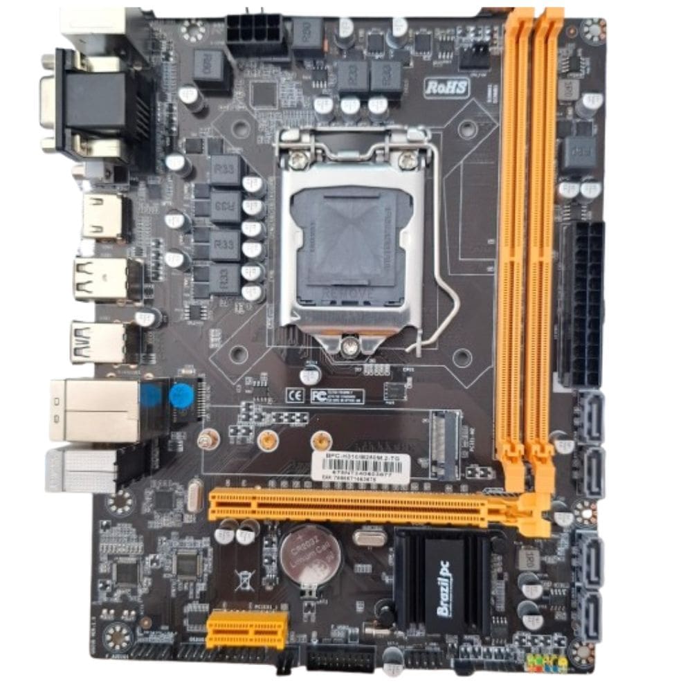 Placa Mãe H310 Brazilpc Ddr4 Bpc-h310/b250m.2-tg 10/100/1000 Box