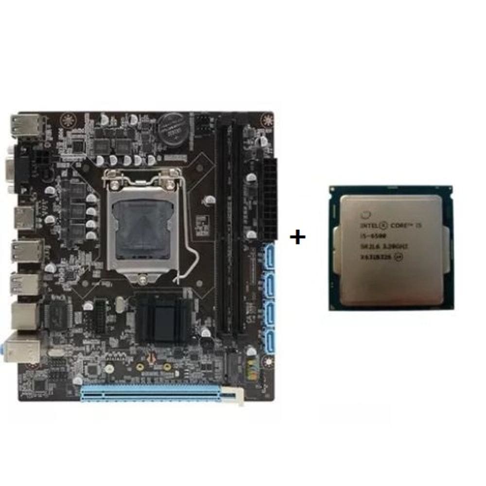 Kit Pl Mãe H110 +  Processador I5 6500