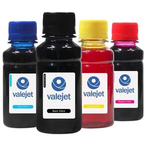 Kit 4 Tintas Epson Bulk Ink L350 Cmyk 100ml Corante Valejet