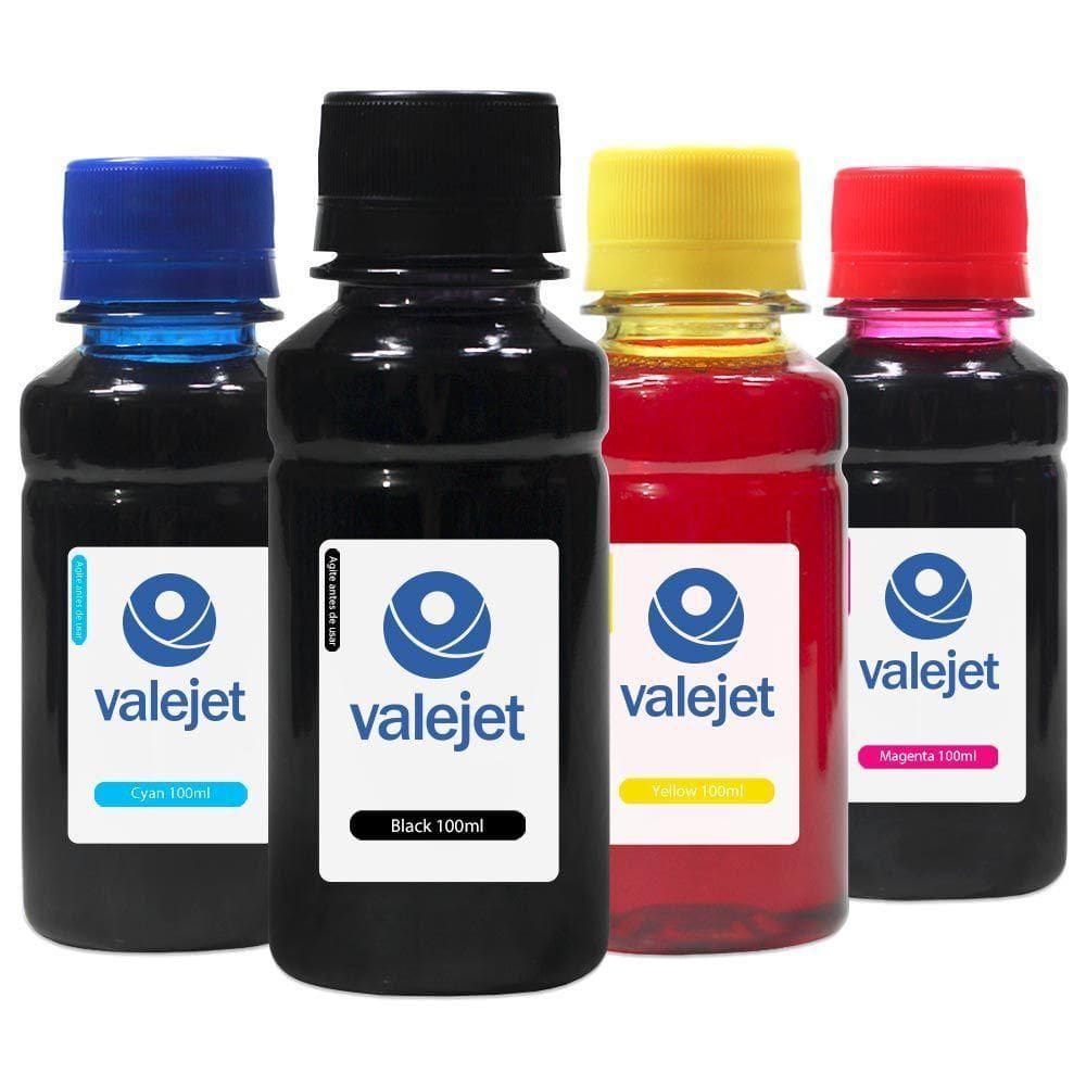 Kit 4 Tintas L655 Para Epson Bulk Ink Cmyk 100ml Corante Valejet