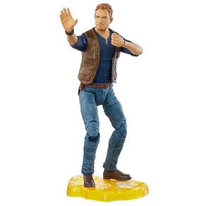 Boneco de ação Jurassic World Owen Grady 15 cm com acessório