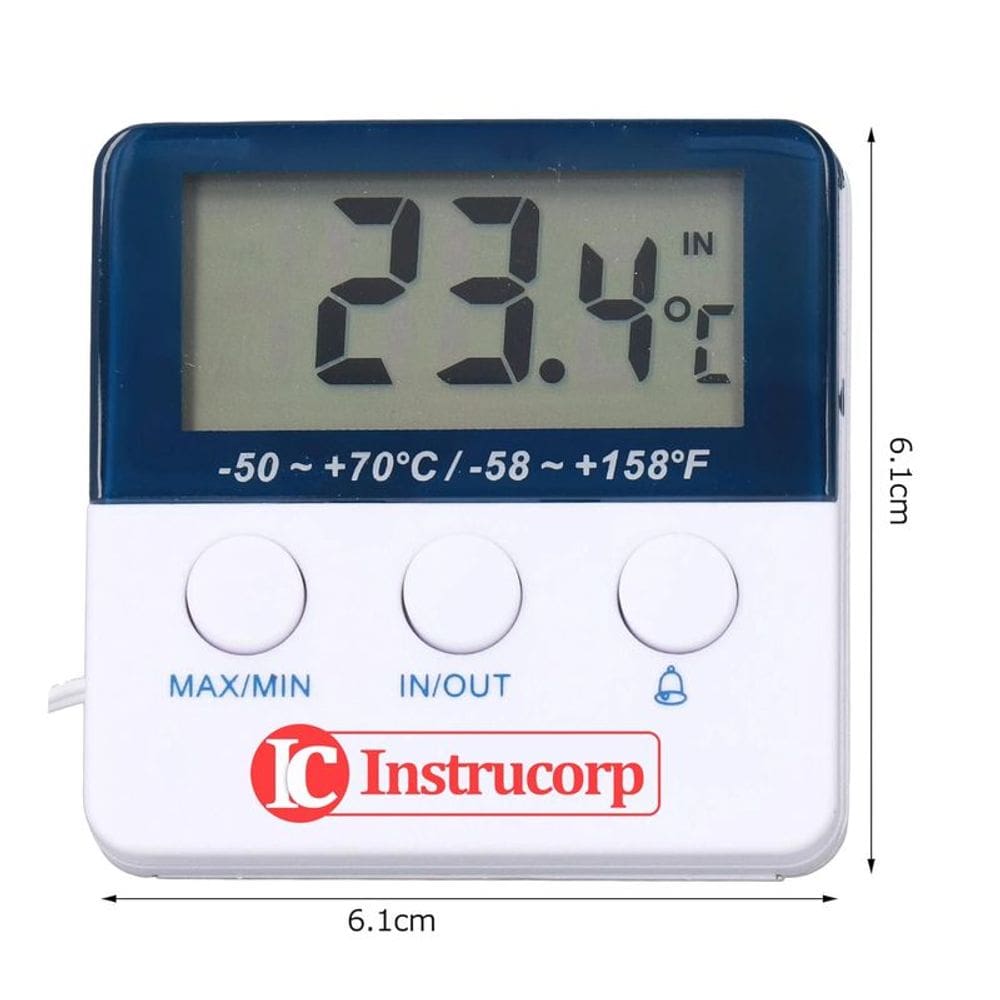 Termômetro Digital para Freezer Mínima\Máxima 50 a 70ºC com Certificado de Calibração IC2051