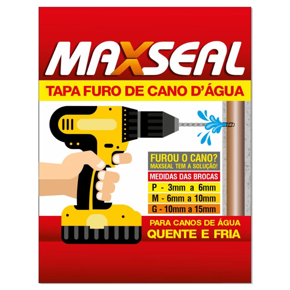 Kit Reparo Tapa Furo Cano D`Água