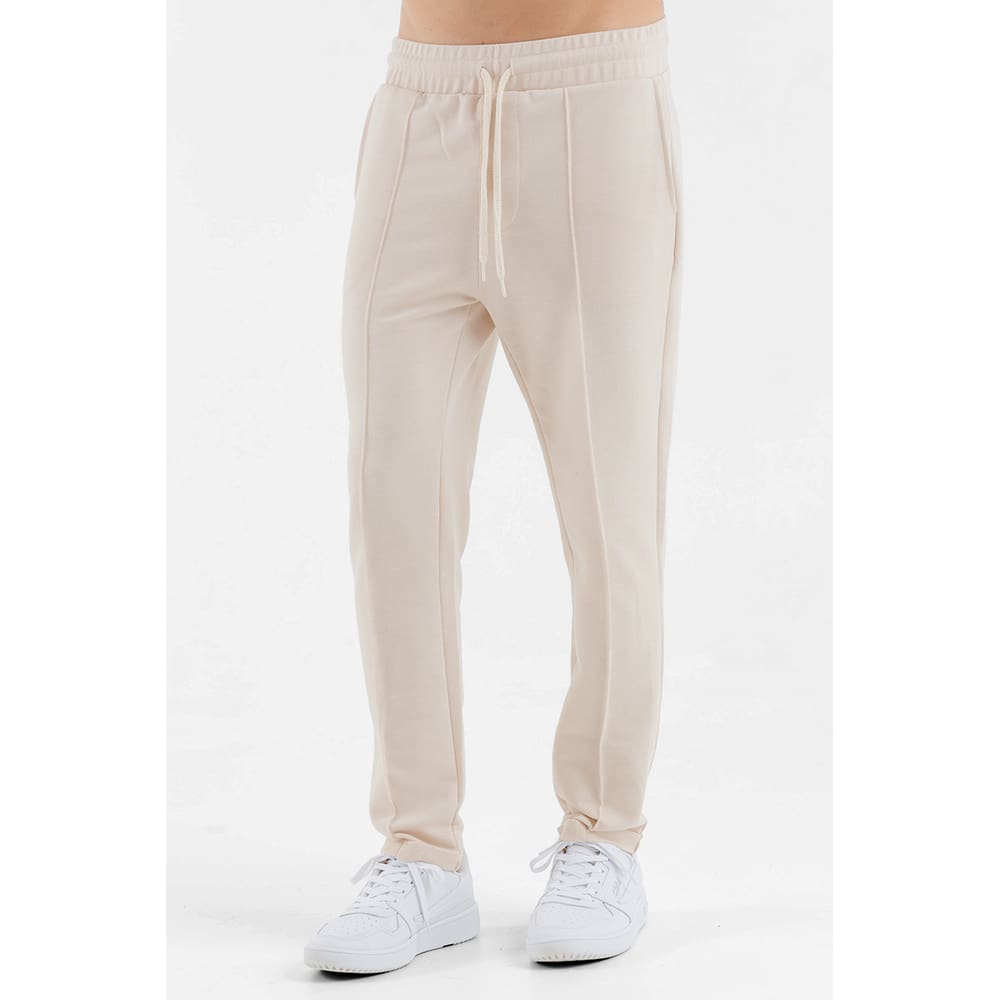 Calça Masculina Moletom Sustentável Estilo Alfaiataria Areia