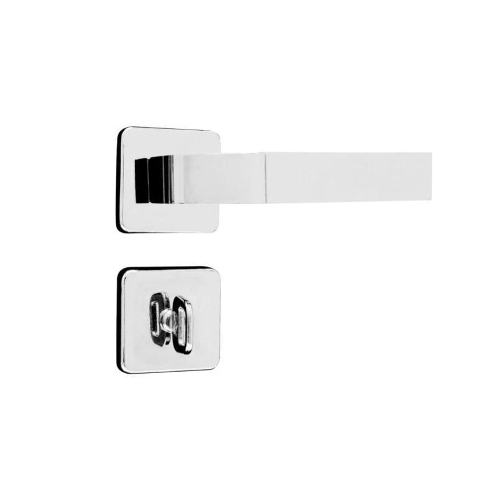 Fechadura Para Porta Banheiro Wc Modena Cromado Mgm